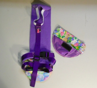 Purple Easter Goose Diapers Holder Harness