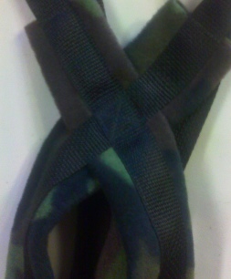 Black/Camo Recreational Harness close up